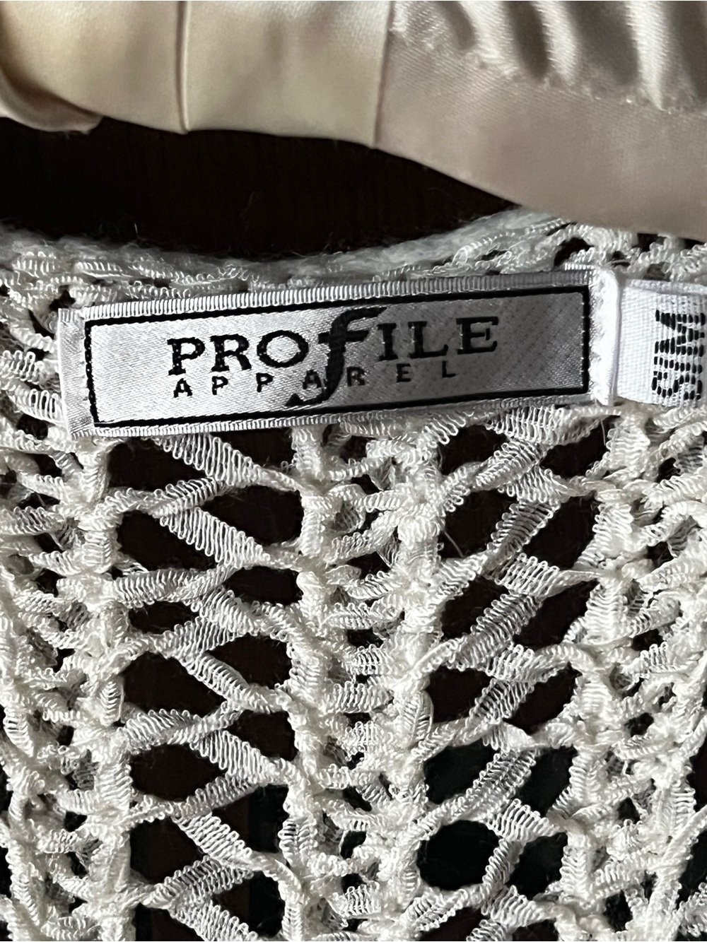 Women’s White Crochet Open-Knit long vest